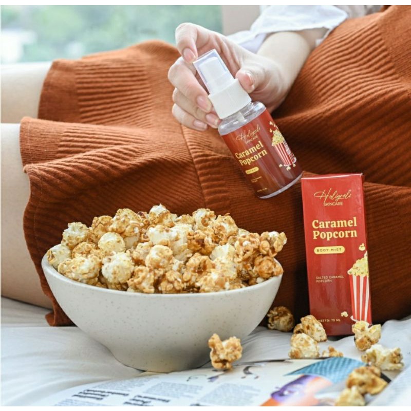 BODY MIST PARFUM POPCORN CARAMEL BY HOLIGRELS | ISI 75ML | BPOM