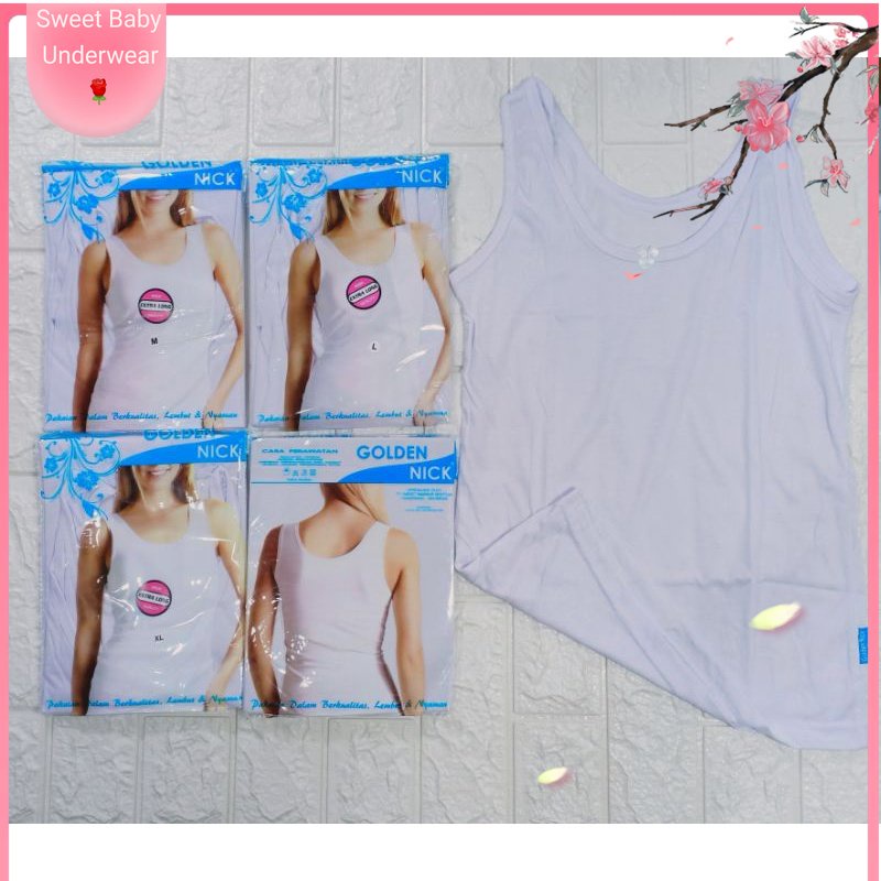 Kaos Dalam cewek Golden Nick || Singlet Wanita Putih Polos Golden Nick || Singlet Sekolah