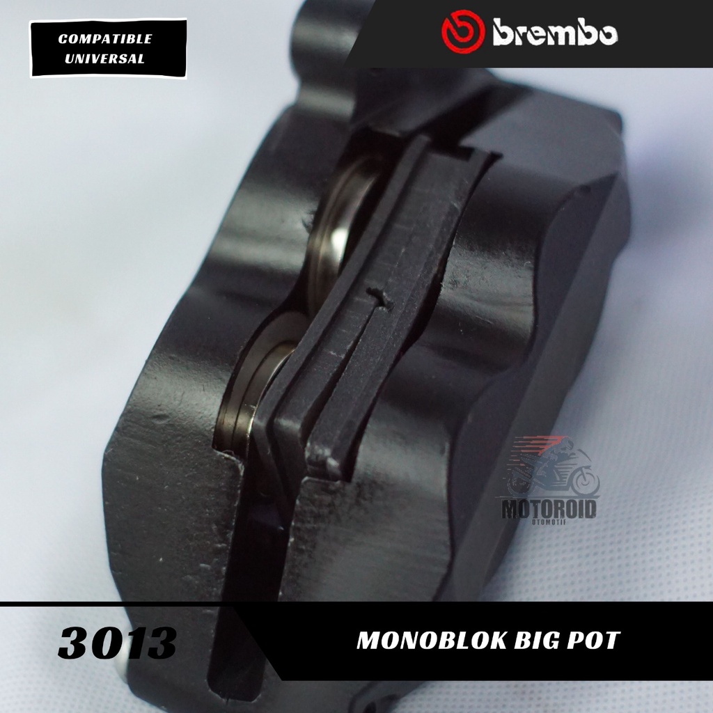 Kaliper Brcmbo 4Piston MONOBLOK Caliper Big Pot Axial Kanan Babet BREM Universal