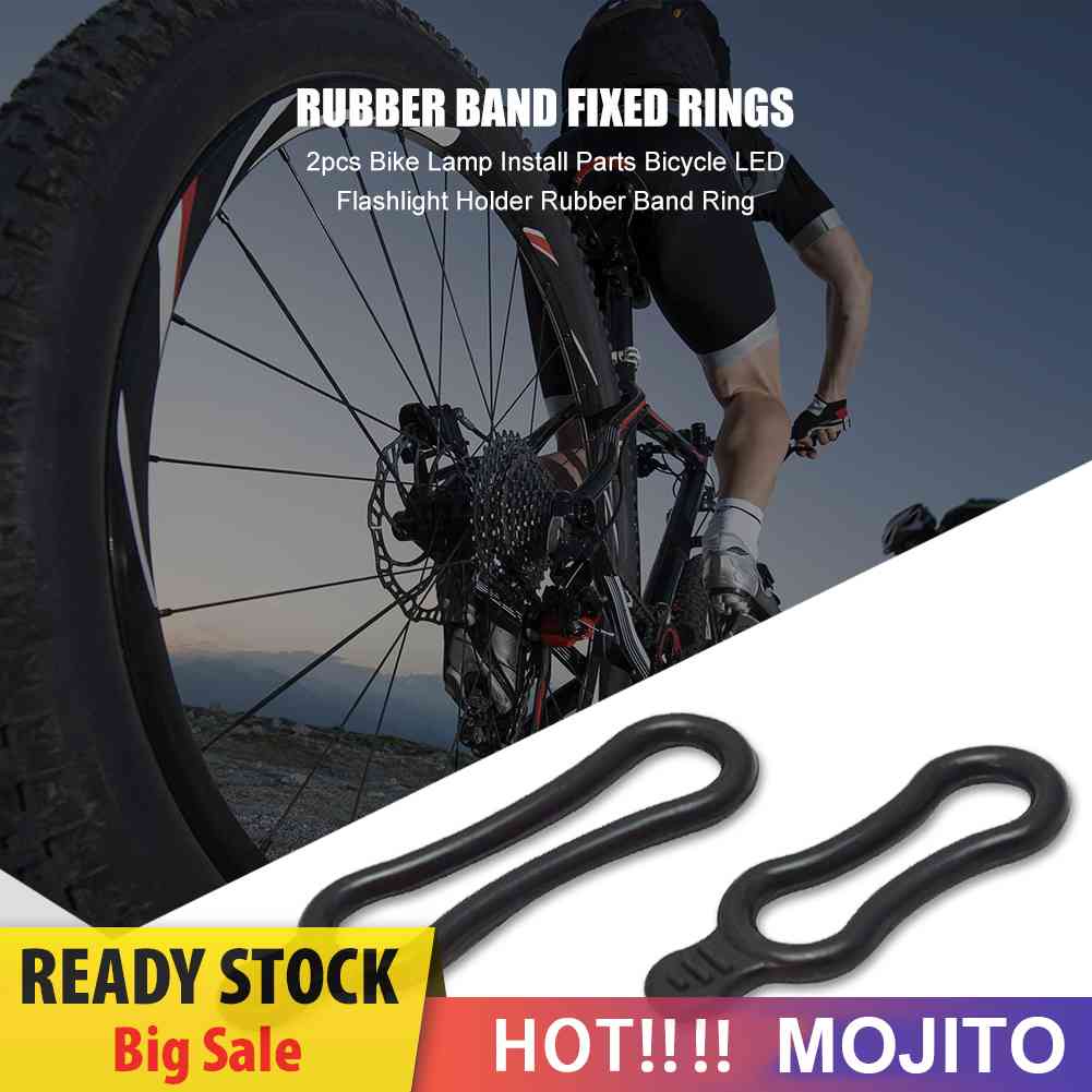 10pcs Ring Karet Holder Lampu Depan / Belakang Sepeda