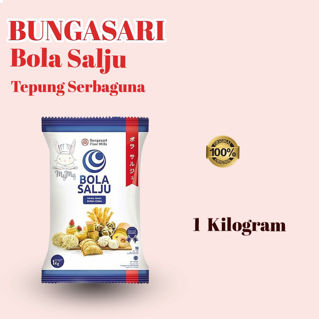 

BUNGASARI BOLA SALJU TEPUNG SERBAGUNA 1kg