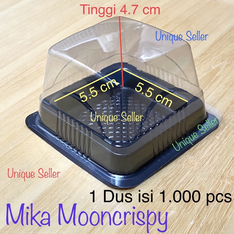 [1 Dus] Mika Kue Mochi Moon Cake isi 1.000 pcs / Mika Kue Kotak Kecil 5.5 cm / Mika Mooncrispy / Mika Kue Kotak Kecil 5 cm / Mika Mochi