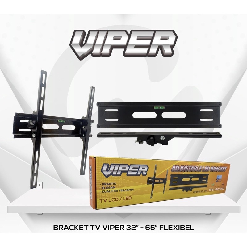 BREKET BRACKET TV 32&quot;-60&quot; BISA GERAK FLEXIBLE NAIK TURUN ATAS BAWAH TIPE VPR 3260 MERK VIPER