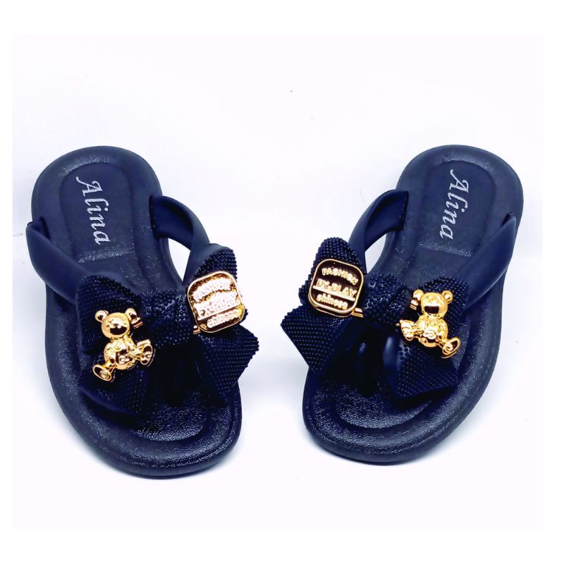 Sandal Jepit Anak Perempuan Viral Motif Pita Bear Sandal Anak Cewek Jelly Import Empuk Sandal Jepit Anak Terbaru