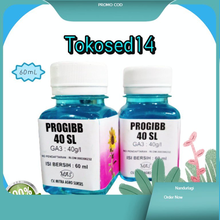 Promo progibb zpt pemacu pertumbuhan tanaman ga3 zat pengatur tumbuh cair progib mempercepat tumbuh 