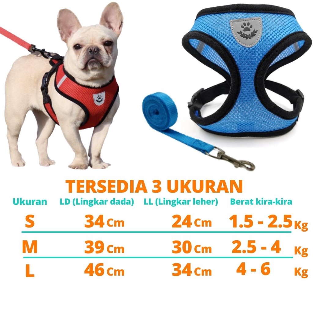 VEST ROMPI HARNESS KUCING ANJING