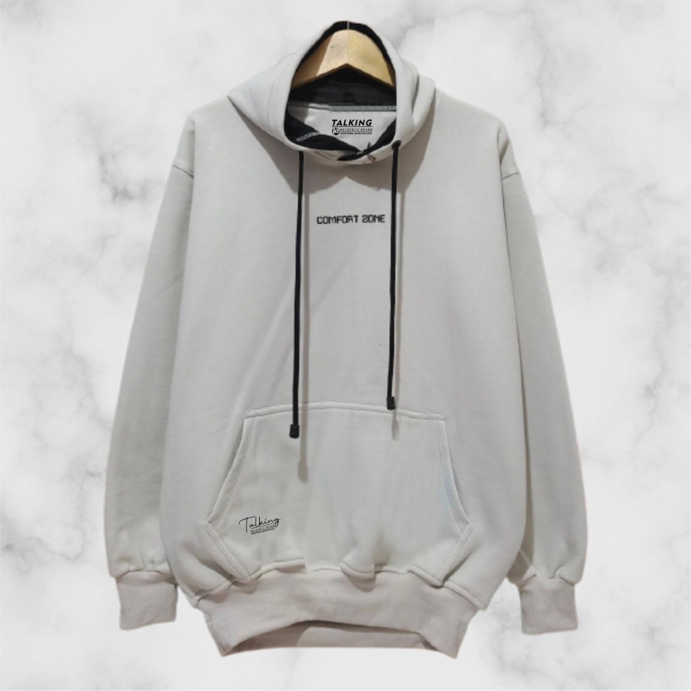 Hoddie Jumper Pria Katun Tebal Warna Cream Terbaru Swaeter Hodi Vintage Mumble Authentic
