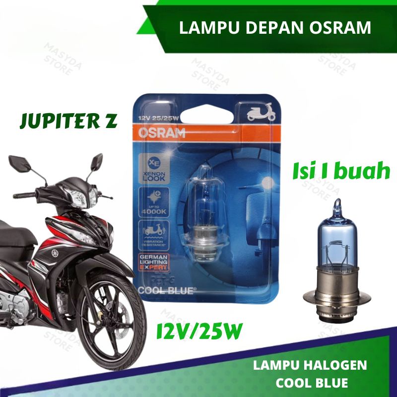 BOHLAM LAMPU DEPAN OSRAM MOTOR JUPITER Z COOL BLUE H6 M5 ORIGINAL OSRAM