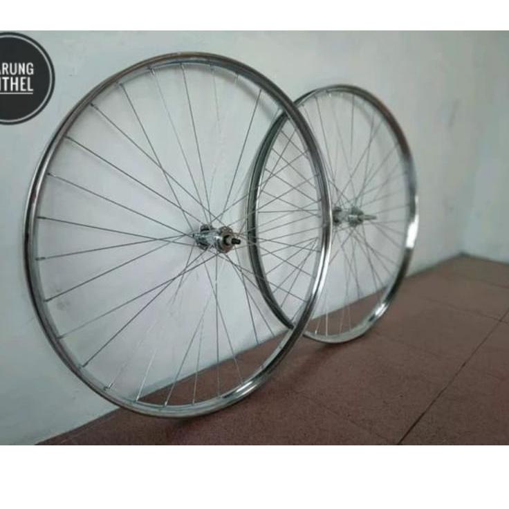 {DLA.18Oc22м} VELG 28x1 1/2 TINGGAL PASANG RODA SEPEDA ONTHEL - VELG RODA SEPEDA ONTHEL - VELG SEPED