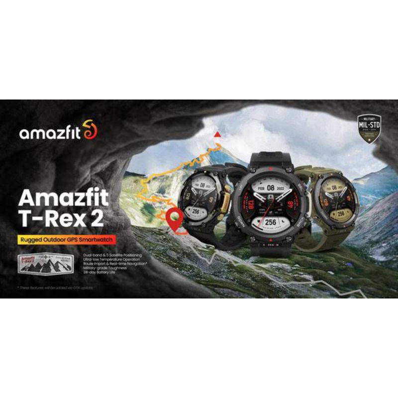 AMAZFIT T REX 2 SMARTWATCH AMOLED SATELIT