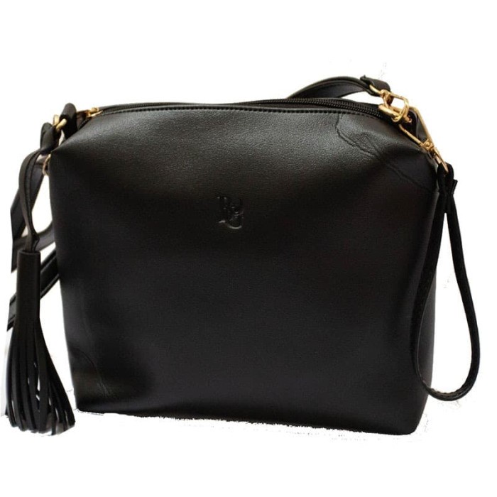 Murah Beauty Gum Tas Selempang kulit Pemice High Quality Black