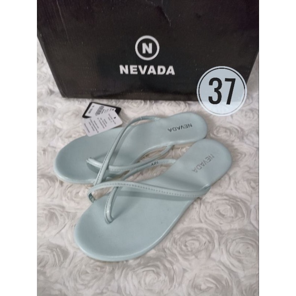 NEVADA 37 Original sandal japit jepit slip on wanita biru import casual ori remaja perempuan cewek