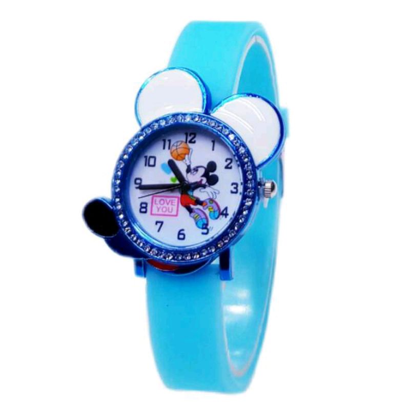 (Terima Cod)Jam Tangan Wanita Micky Mouse strap Rubber