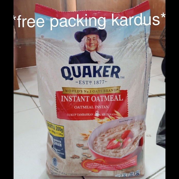 

quaker oatmeal 1200 gr 1,2kg gandum instant