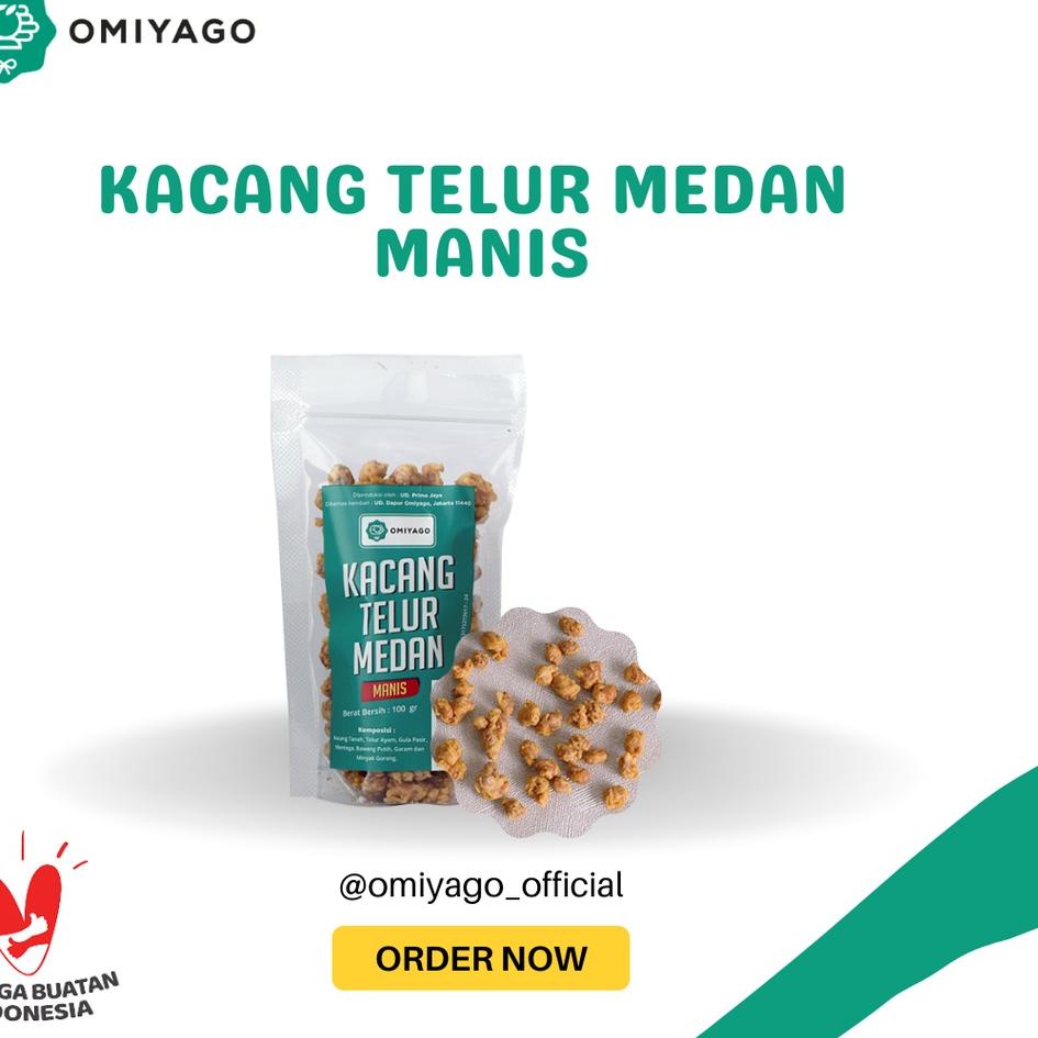 

Barang baru--Omiyago Kacang Telur Medan Manis 100 gr