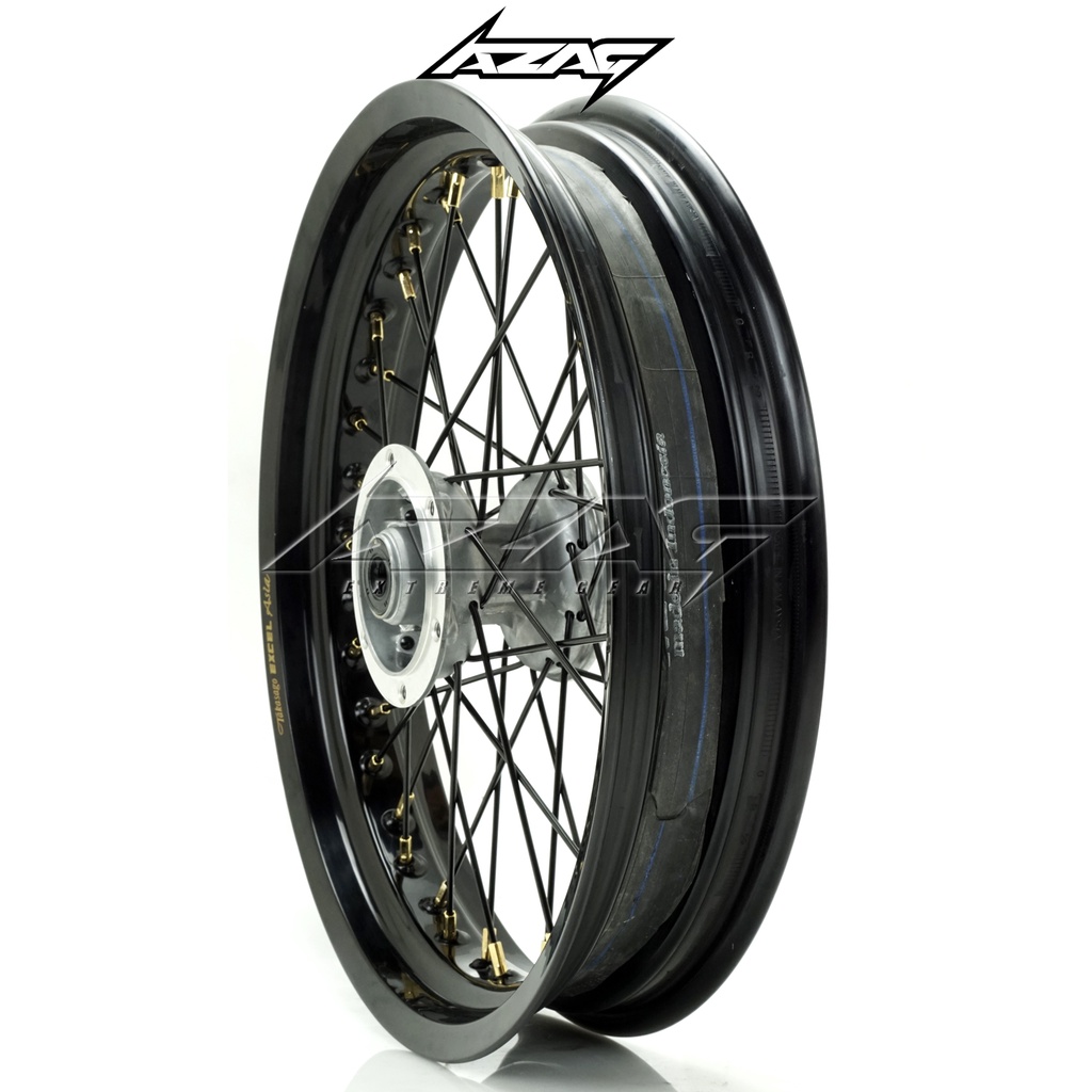 velg set ring 17 modif supermoto motor kawasaki klx dtracker excel