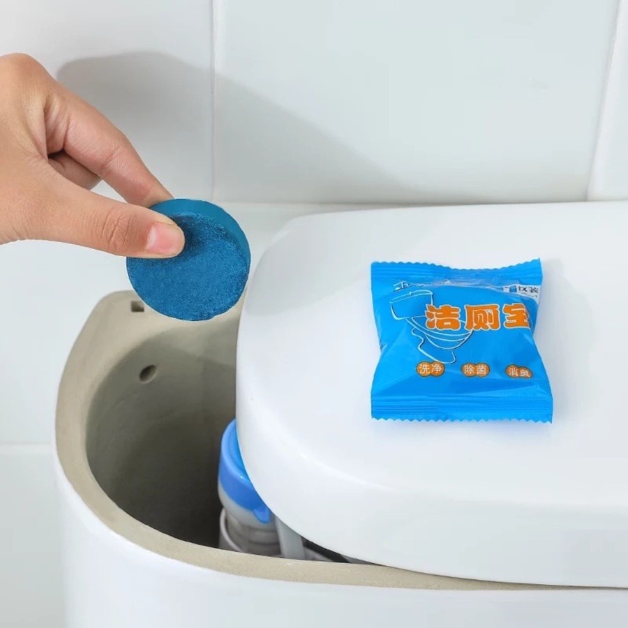 Tablet Penyegar Toilet Automatic Blue Clean Pembersih kloset Cleaner Anti Bau &amp; Jamur bagus sibiru