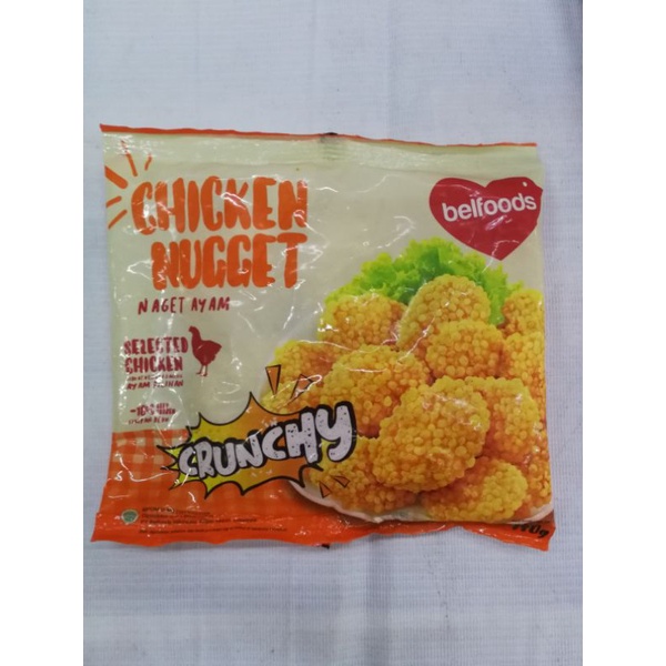 

belfoods chicken nugget crunchy 170g naget ayam frozen