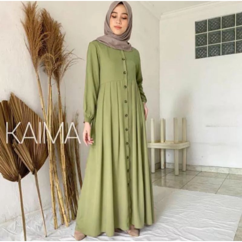 Gamis Rinjani Kaima Kancing Rempel
