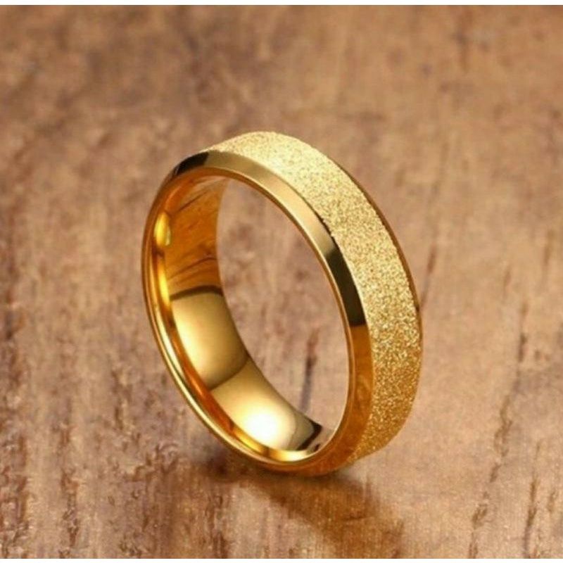 cicin titanium pria wanita seperti lapis pasir emas model pasir keren termurah anti luntur