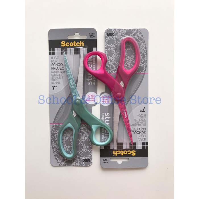 

Berkualitas 3M Scotch Gunting Sekolah Serbaguna Student Scissors 7 Inch 1427S-Bot Sale!!!