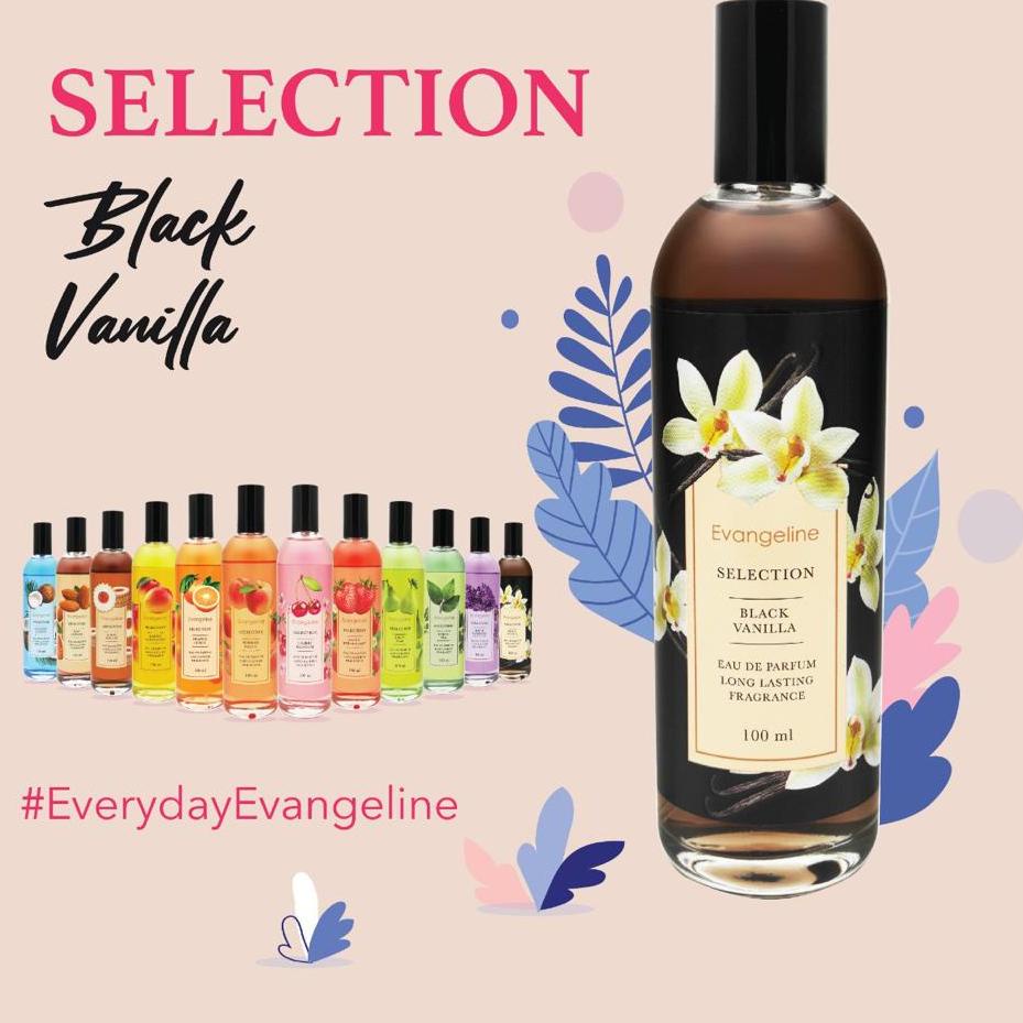 Terbaik Parfum Evangeline Black Vanilla Selection Series 100ml Eau De Parfum Minyak Wangi Wanita   D