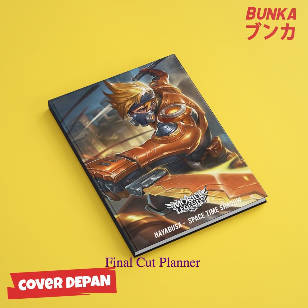 

Notebook Mobile legends Hayabusa Space Time Hardocover A5 Buku tulis catatan Notes Agenda planner Jurnal .