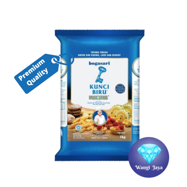 

Tepung Terigu Kunci Biru Premium 1kg