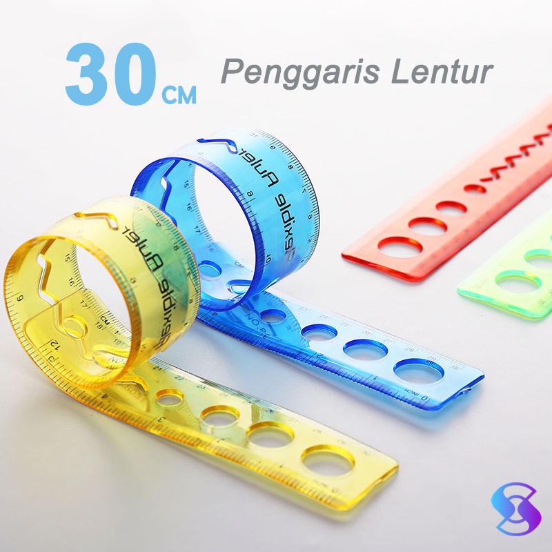 

Flexible Ruler Penggaris Lentur 30cm ruler-Suning Mall