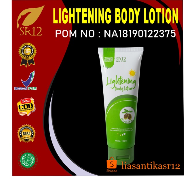 Body lotion siang tube