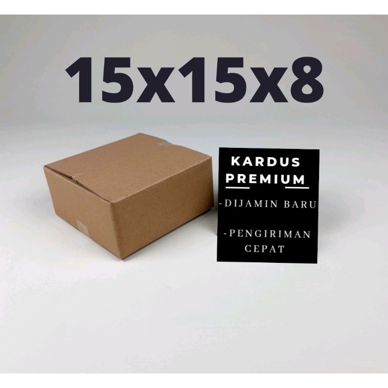 

Kardus Baru Uk. 15x15x8 cm Kotak Kardus Kemasan packing