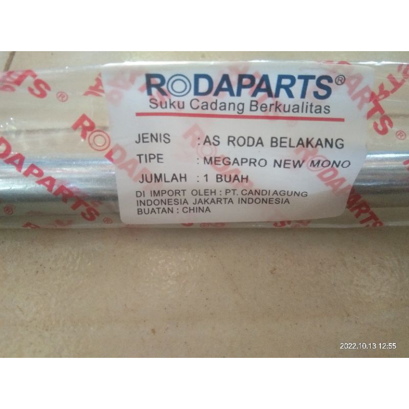 AS RODA BELAKANG MEGAPRO NEW MONO 2010