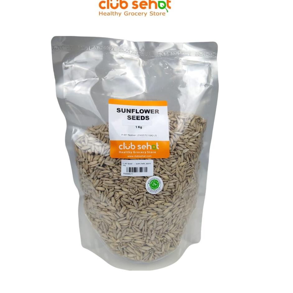 

Trxl2L6x--CLUB SEHAT - Sunflower Seed 1 kg biji bunga matahari natural mentah kuaci kupas