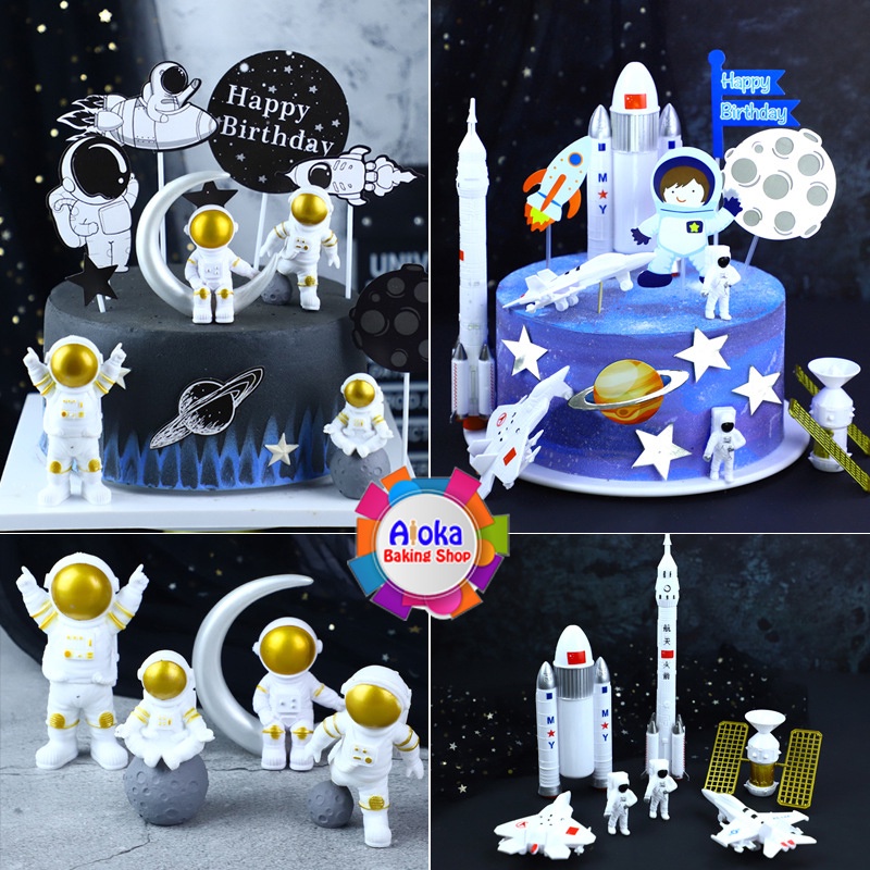 Cake Topper Astronot / Dekorasi Kue Astronot