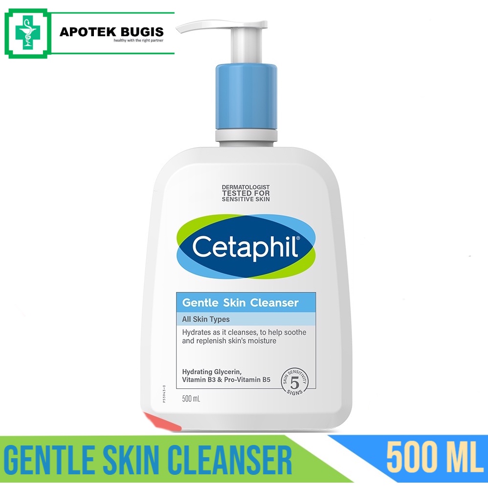 Cetaphil Gentle Skin Cleanser 500ml Sabun Pembersih Muka untuk Skin Care Cocok Untuk Segala Jenis Kulit