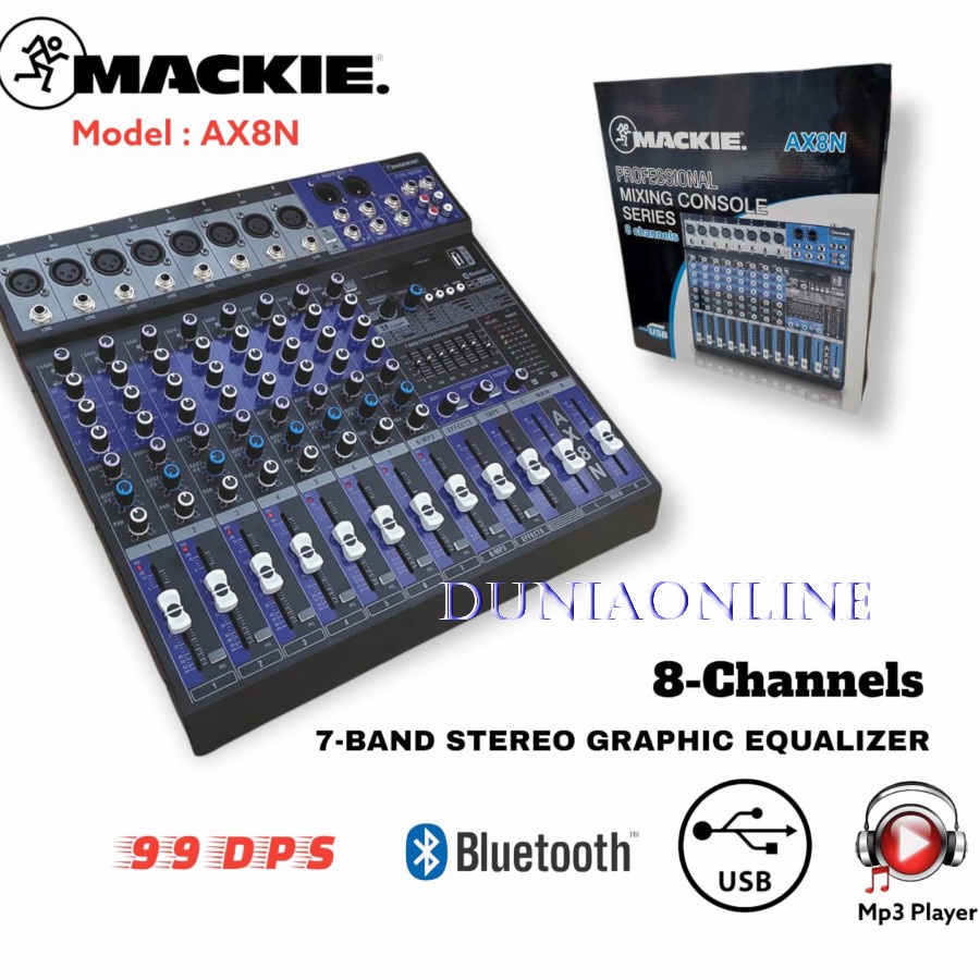 MIXER MACKIE AX8N AX 8N AX8N 8 CHANNEL