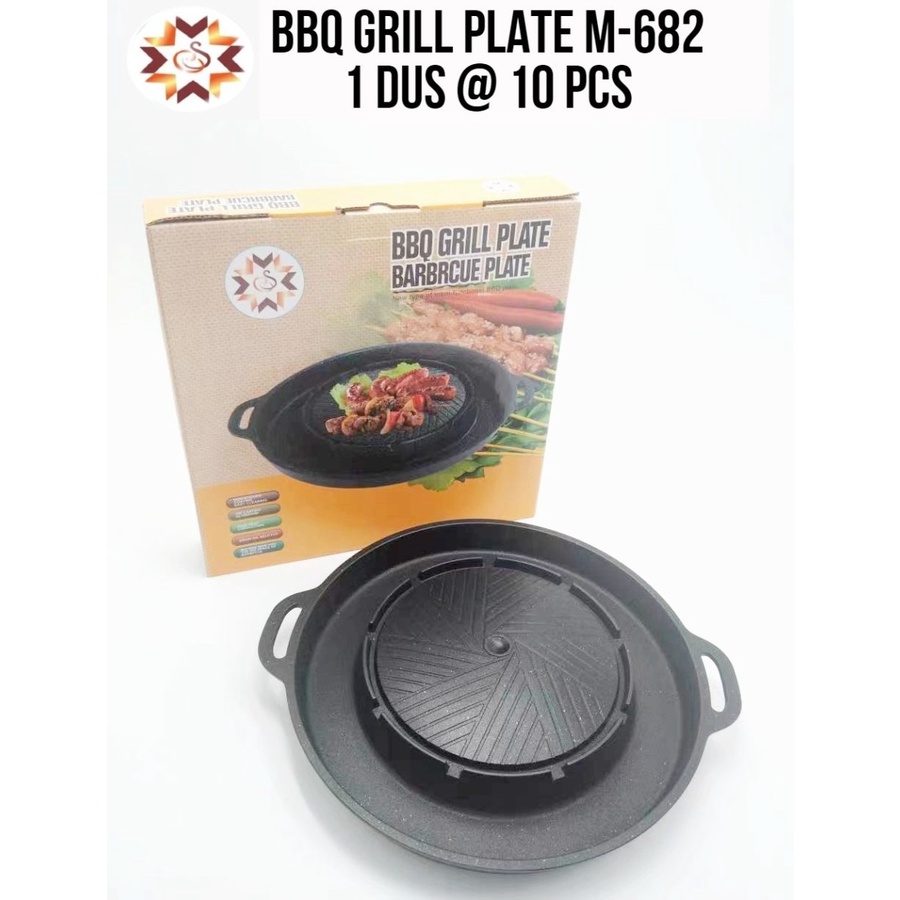 Panggangan BBQ Grill Plate panci shabu 2in 1 bulgogi