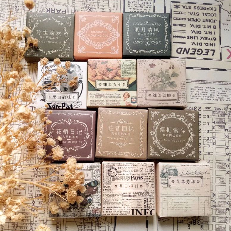 

Hazzel Stiker Jurnal Vintage Series Part 2 - Sticker for Journaling Bujo Scrapbook