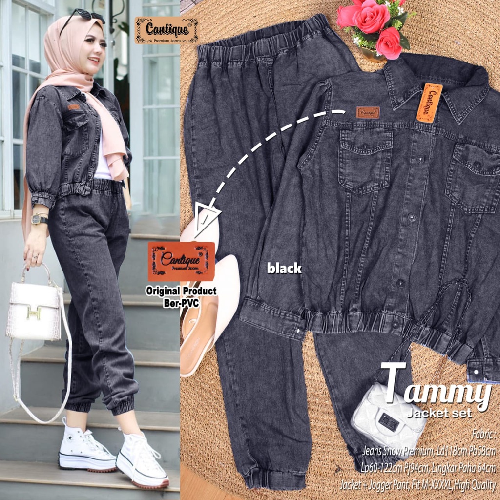 SETELAN WANITA TAMMY JACKET SET BY CANTIQUE