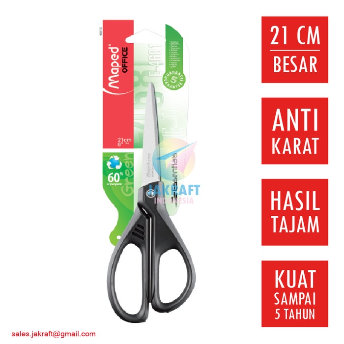 

Gilaa!!! Gunting Kertas Besar 21 Cm Maped Essentials Green Stainless Steel Promo