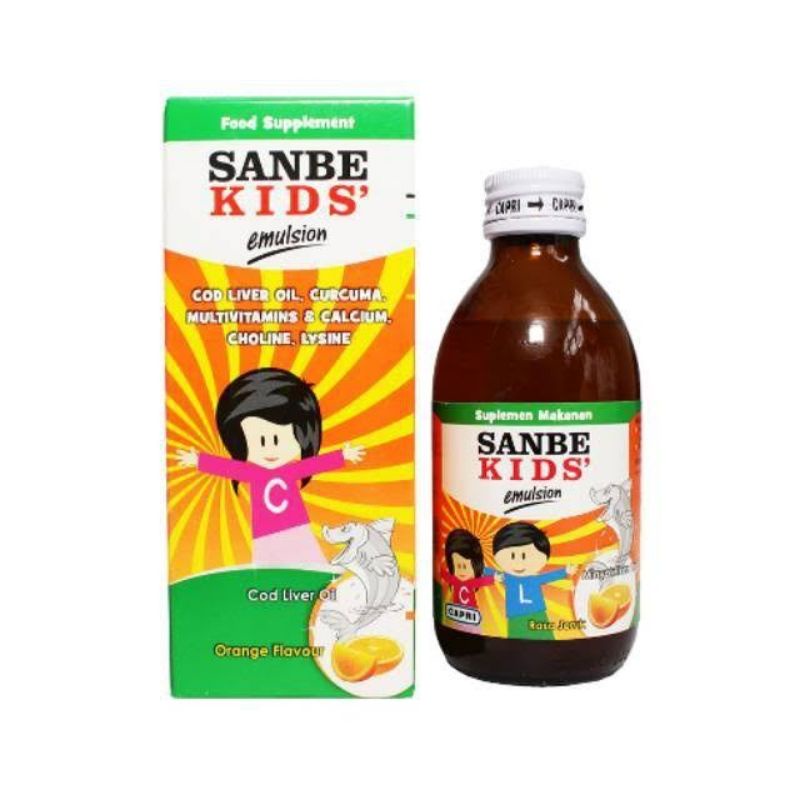 Sanbe Kids Emulsion 200ml - Vitamin Daya Tahan Tubuh Otak Anak