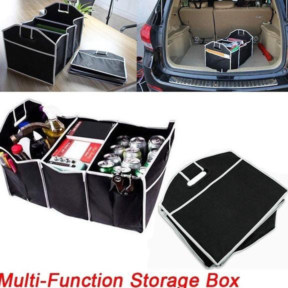 X349 | Car Boot Trunk Organizer Tas Penyimpanan Bagasi Mobil HITAM