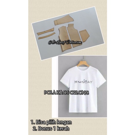 pola instan / pola jiplak KAOS OBLONG