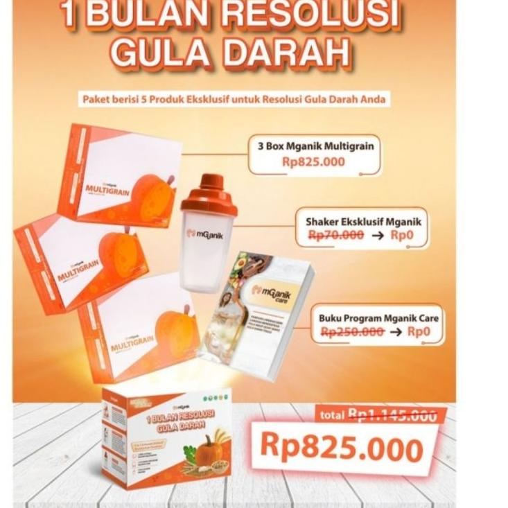 

KodeGg5G0--COD & MURNI Paket 1 Bulan Resolusi Gula Darah Mganik Multigrain terpercaya