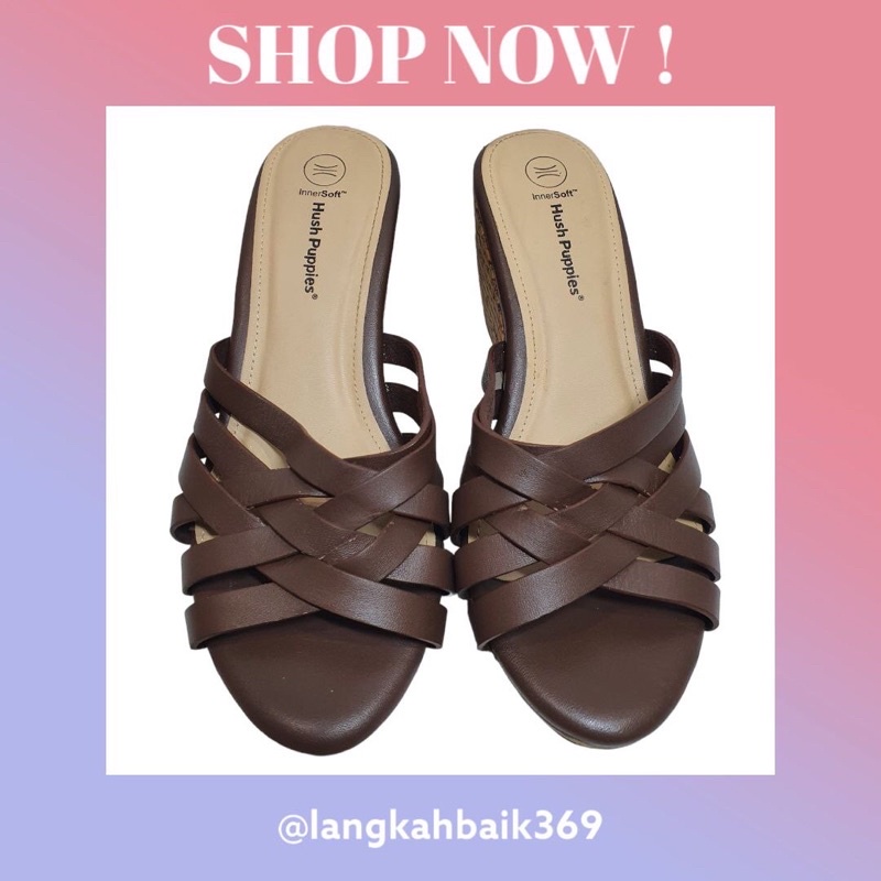 SALE Cuci Gudang Sepatu Wanita Wedges Original Hush Puppies Aldera PROMO 100%