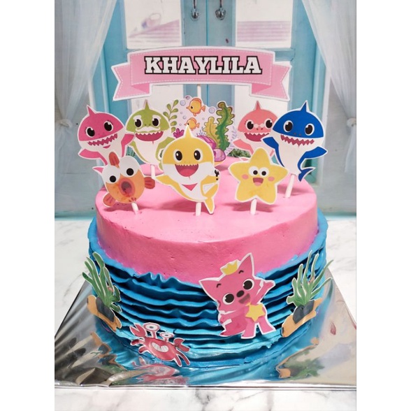 

GR Kue ulang tahun baby shark