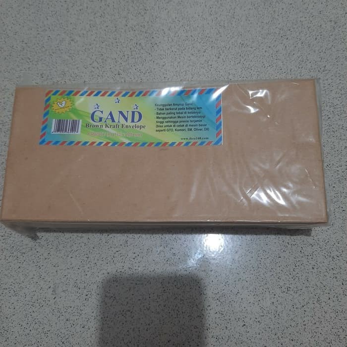 

Gaya Amplop Coklat Kabinet Gand 80Gr Terbatas