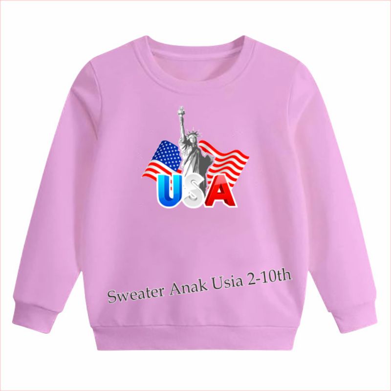 ((IB))SWEATER ANAK UNISEX/USA DIGITAL SABLON