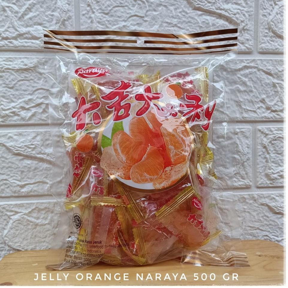 

Best product Naraya Orange Candy Jelly 500 gram BTP