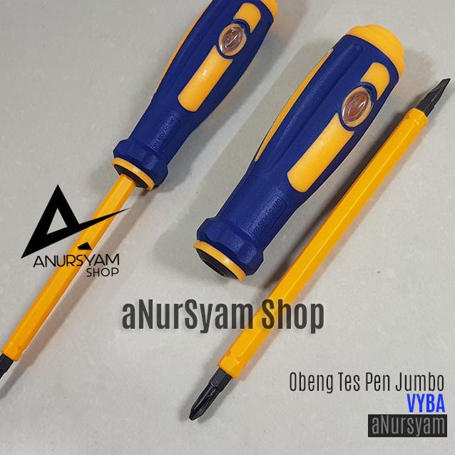 Hemat Banget--Obeng Tes pen Bolak Balik Jumbo VYBA / Tespen Plus Minus VYBA OTIX1